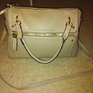 Large Juicy Couture Beige & Gold Purse